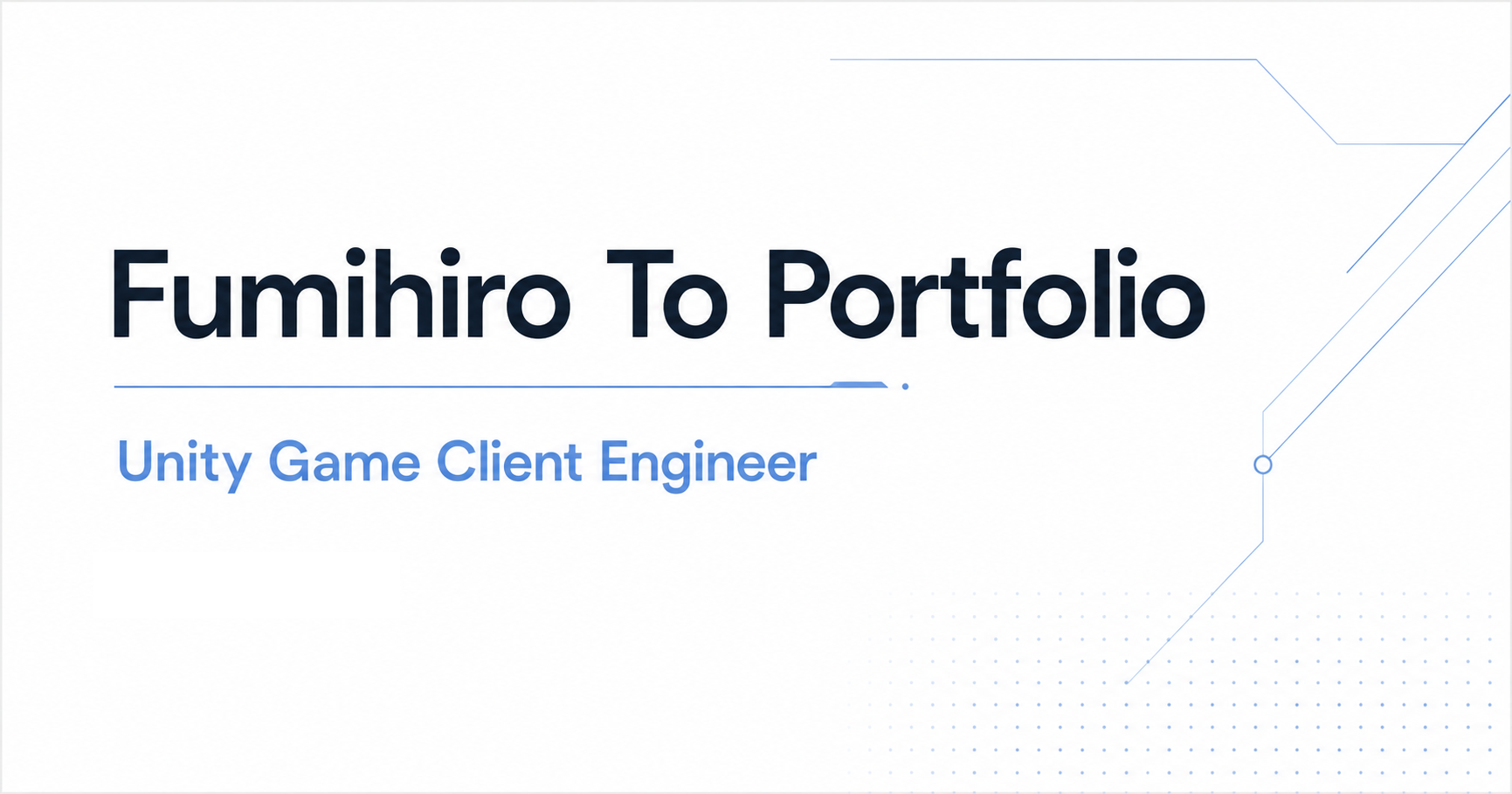 Fumihiro To Portfolio
